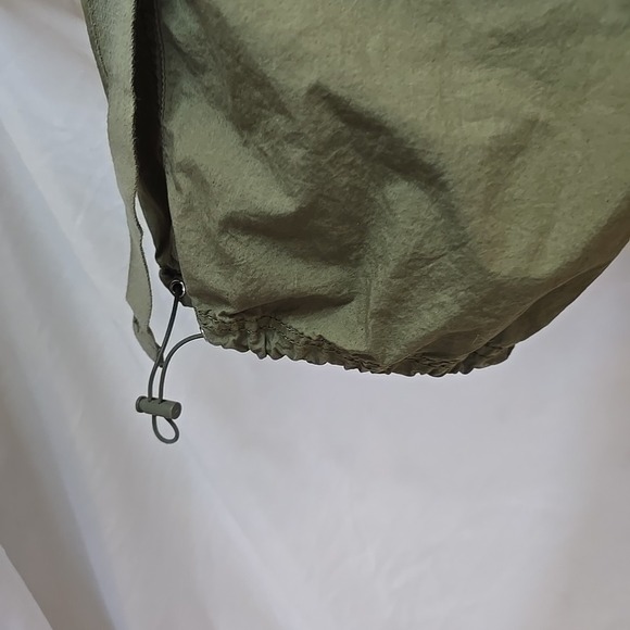 Garage Low Rise Baggy Cargo Pants Green Sz M Buckles Y2K Grunge 90s Festival - Picture 5 of 16